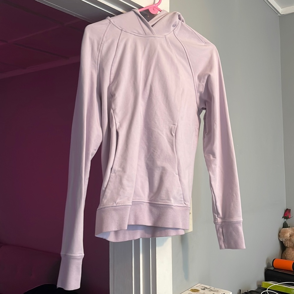 lulu lemon light purple hoodie never worn